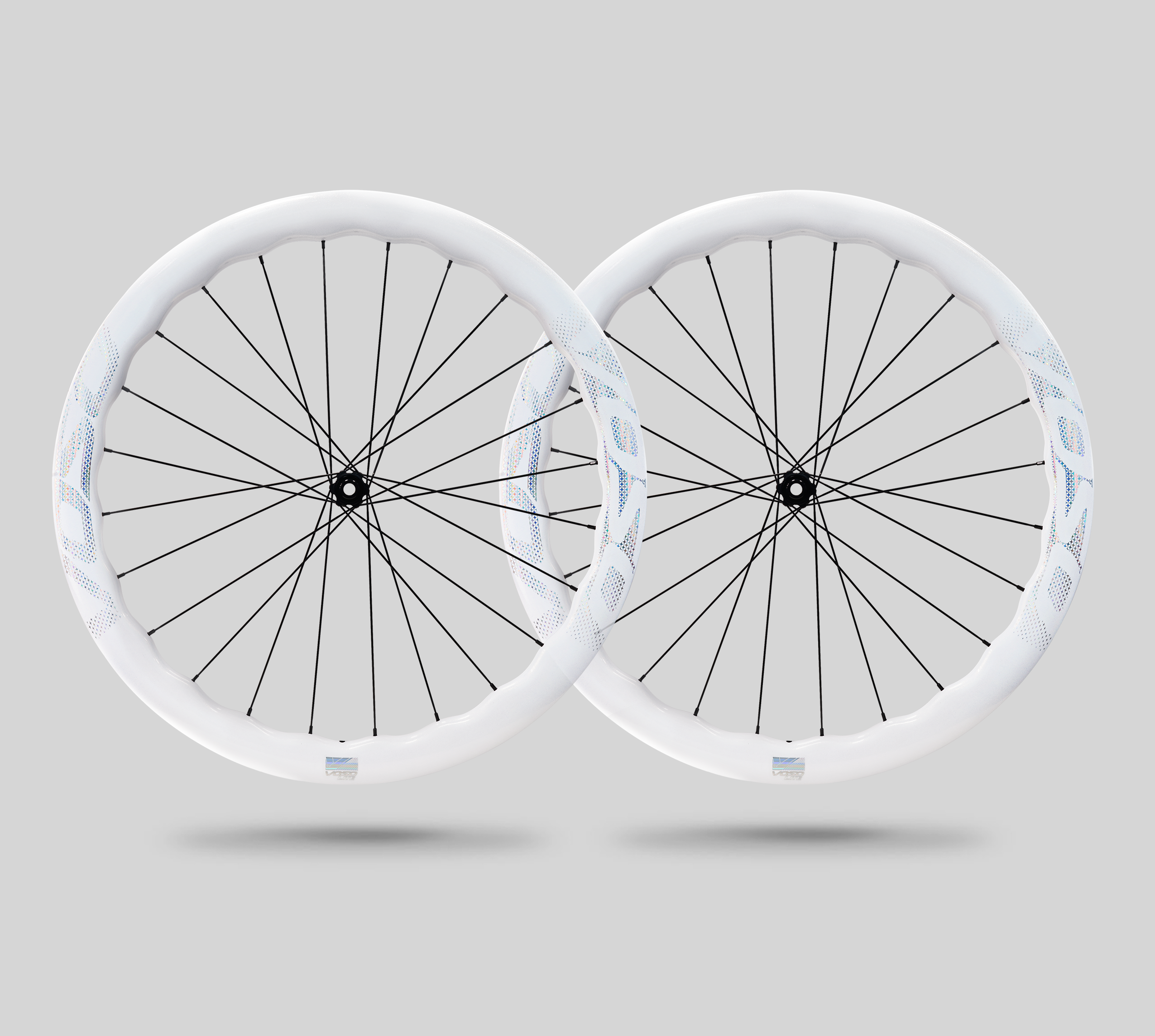 VOSO LITE 45-50 Pearl White Wave Carbon Wheelset